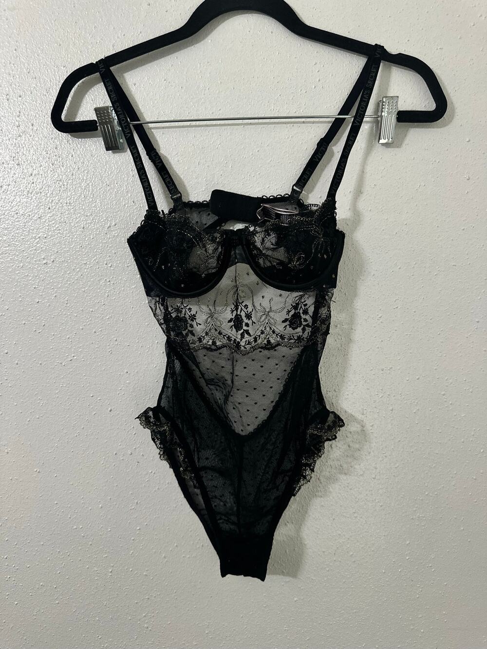 Victoria’s Secret Rosebud dot wicked teddy size XS